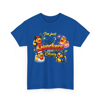 Quackers About Disney Rubber Duck Tee — "I'm Just Quackers About Disney" Graphic T-Shirt