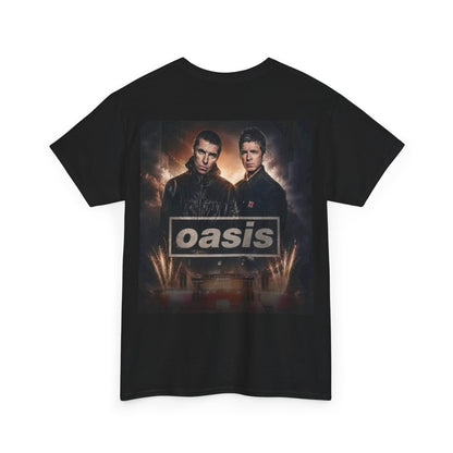 Oasis Band Logo Tee — Retro Rock Concert Graphic T-Shirt