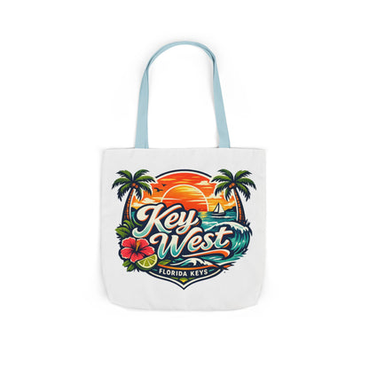 Key West Sunset Canvas Tote