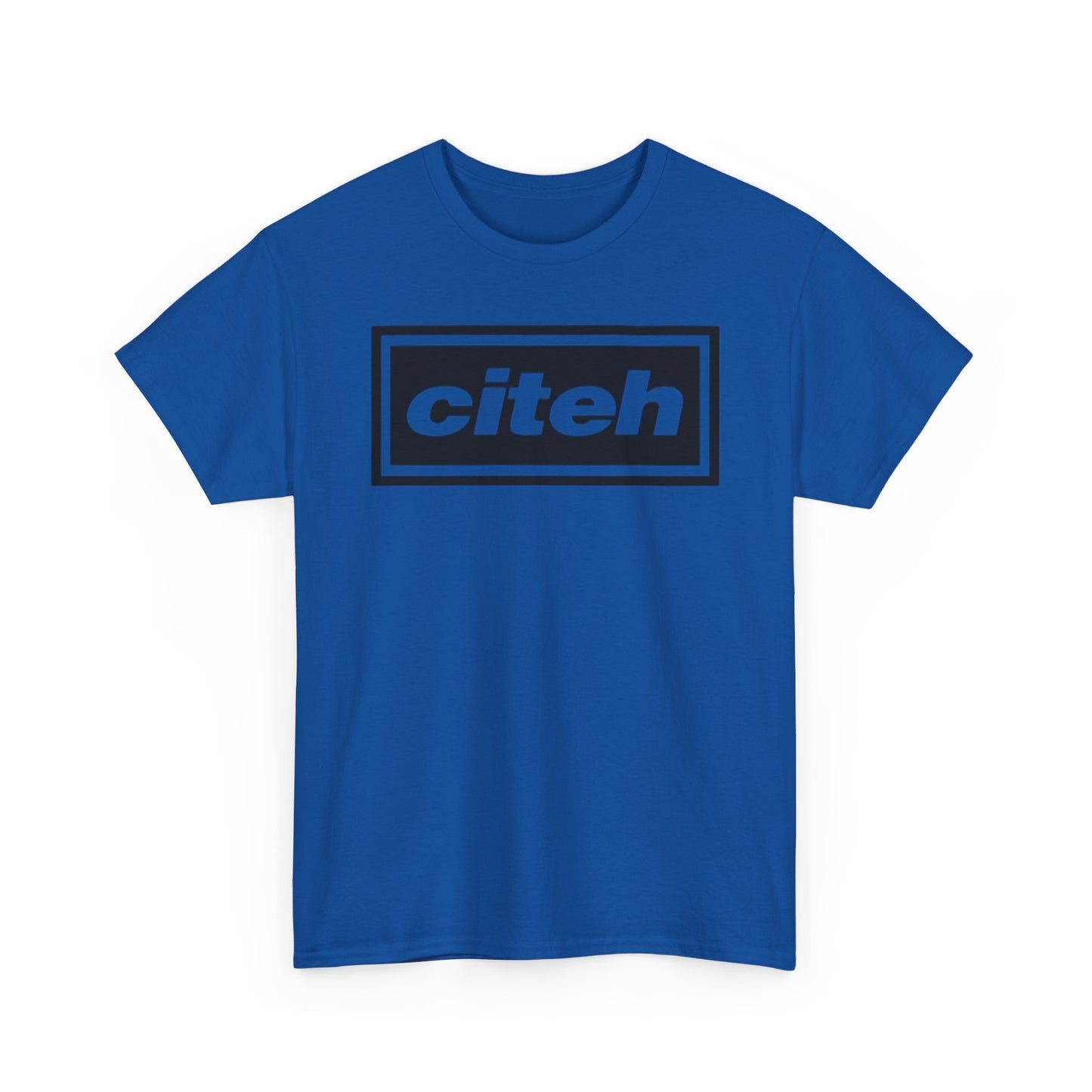 Manchester City Citeh Logo Tee — Minimalist Black Box Graphic T-Shirt