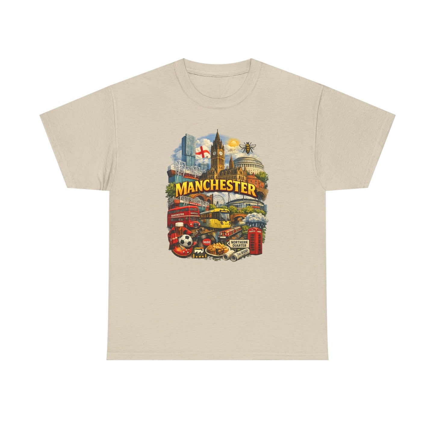 Manchester Skyline Collage T-Shirt