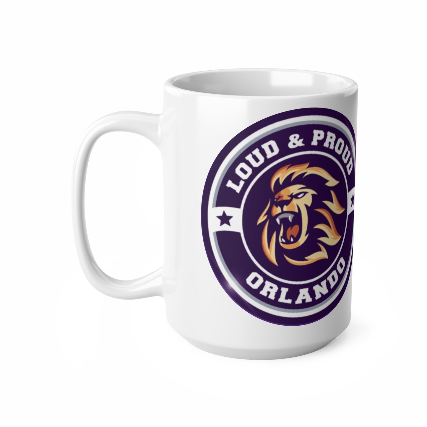 Orlando Coty Soccer Loud & Proud Lion Ceramic Coffee Mug — 11oz & 15oz