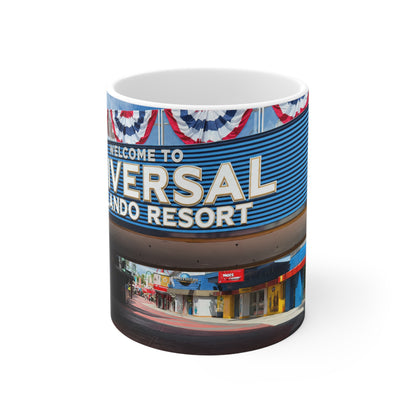 Universal Orlando Resort Photo Mug — Retro Theme Park Coffee Cup (11oz, 15oz)