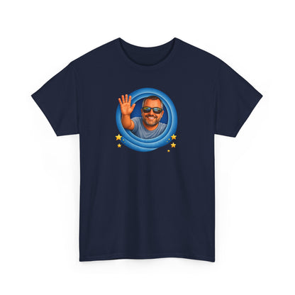T-Shirt — "That's All, Folks!" Waving Portrait Graphic Tee