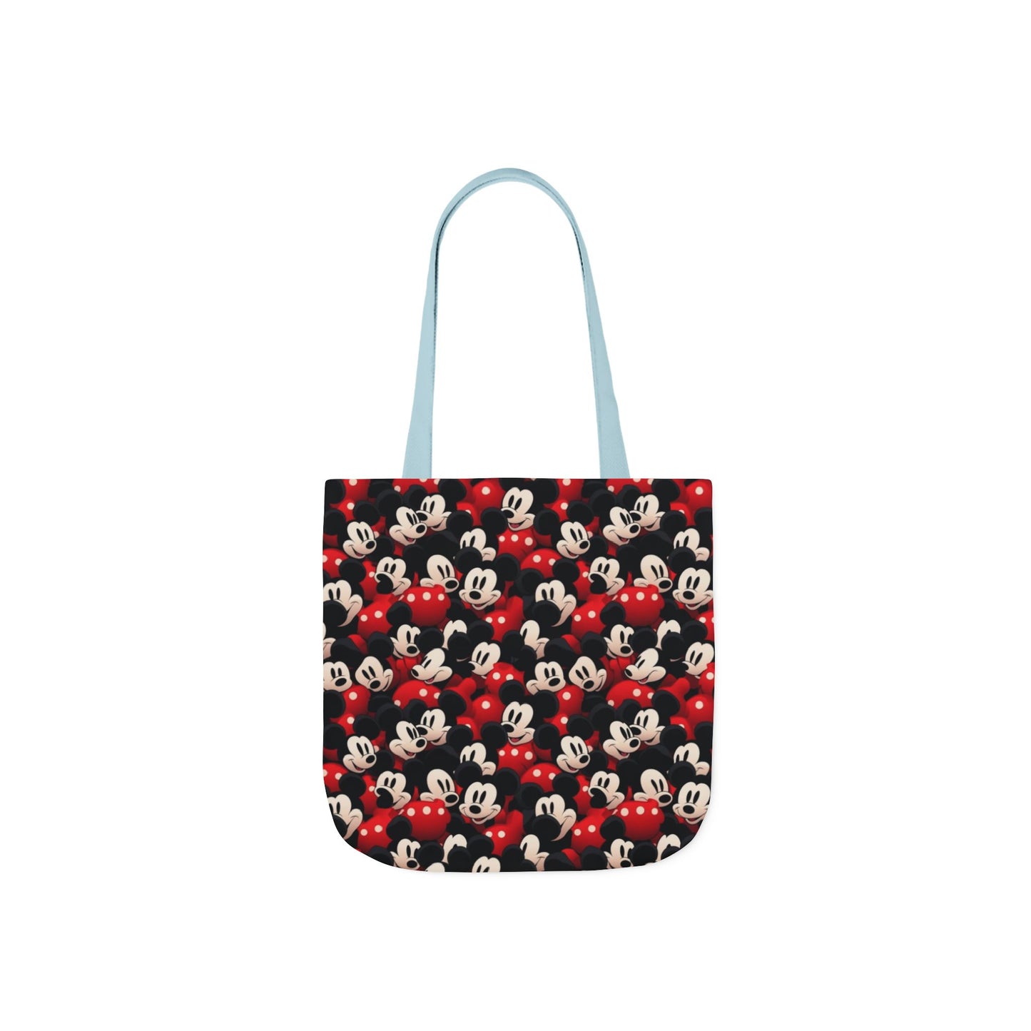 Mickey Mouse Canvas Tote — Retro Cartoon Character Allover Print
