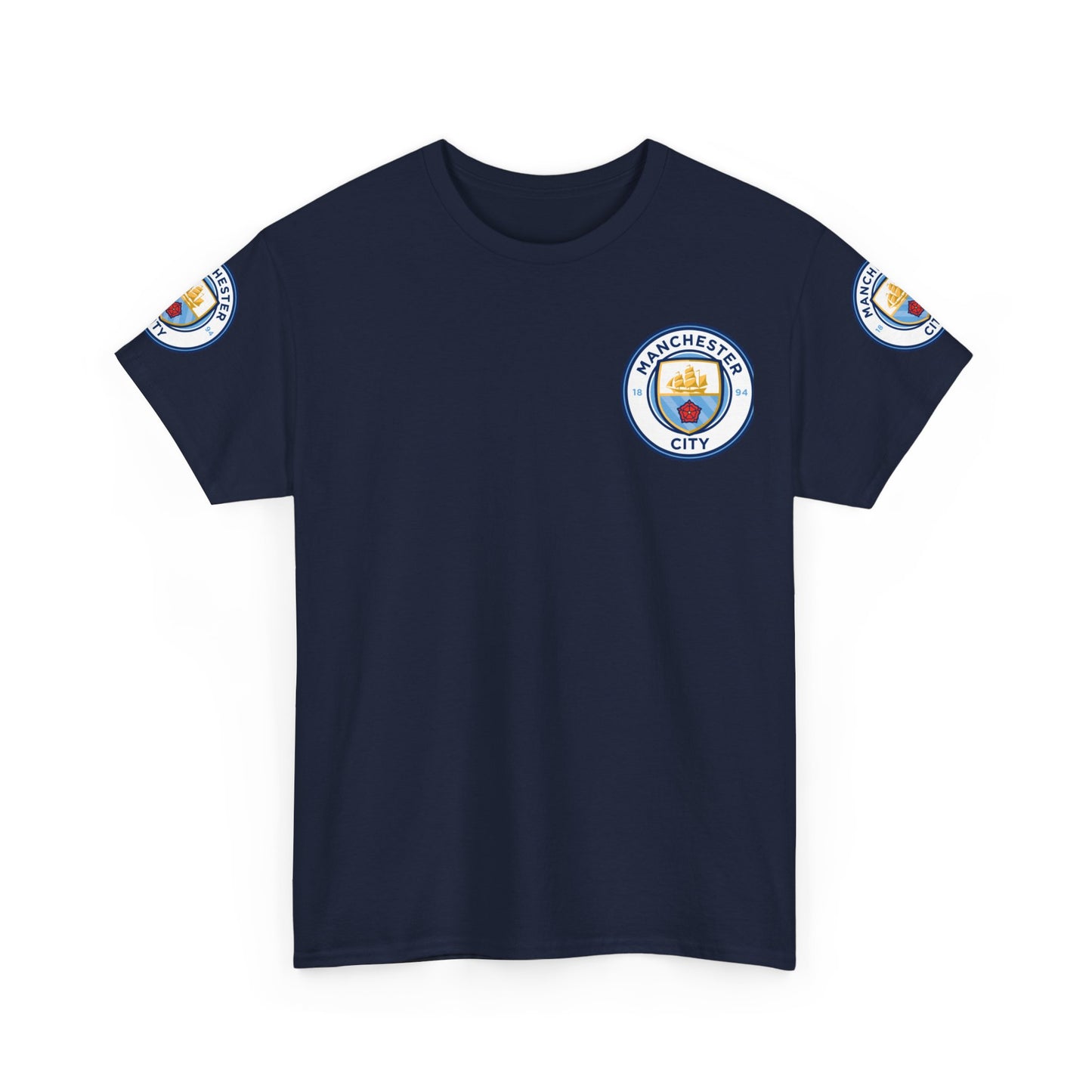 Manchester City Crest T-Shirt — Football Club Logo Tee