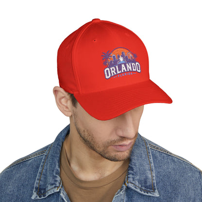 Orlando Florida Embroidered Baseball Cap — Sunset Skyline Hat