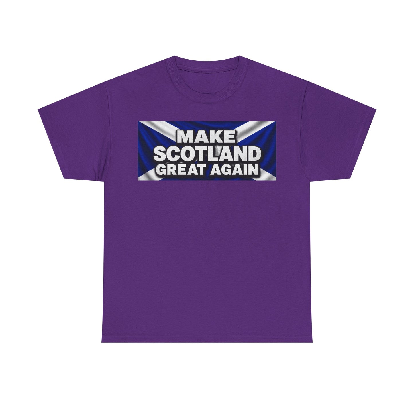 Make Scotland Great Again T‑Shirt — Scottish Flag Slogan Tee