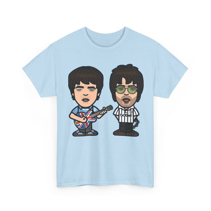 Oasis Noel & Liam Cartoon Rock Duo T-Shirt