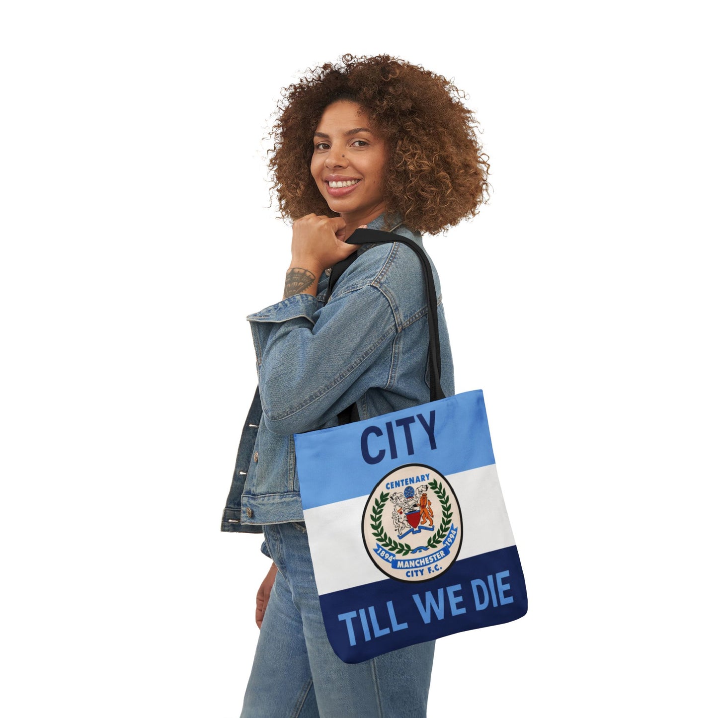 City Till We Die Canvas Tote Bag — Football Fan Flag Tote