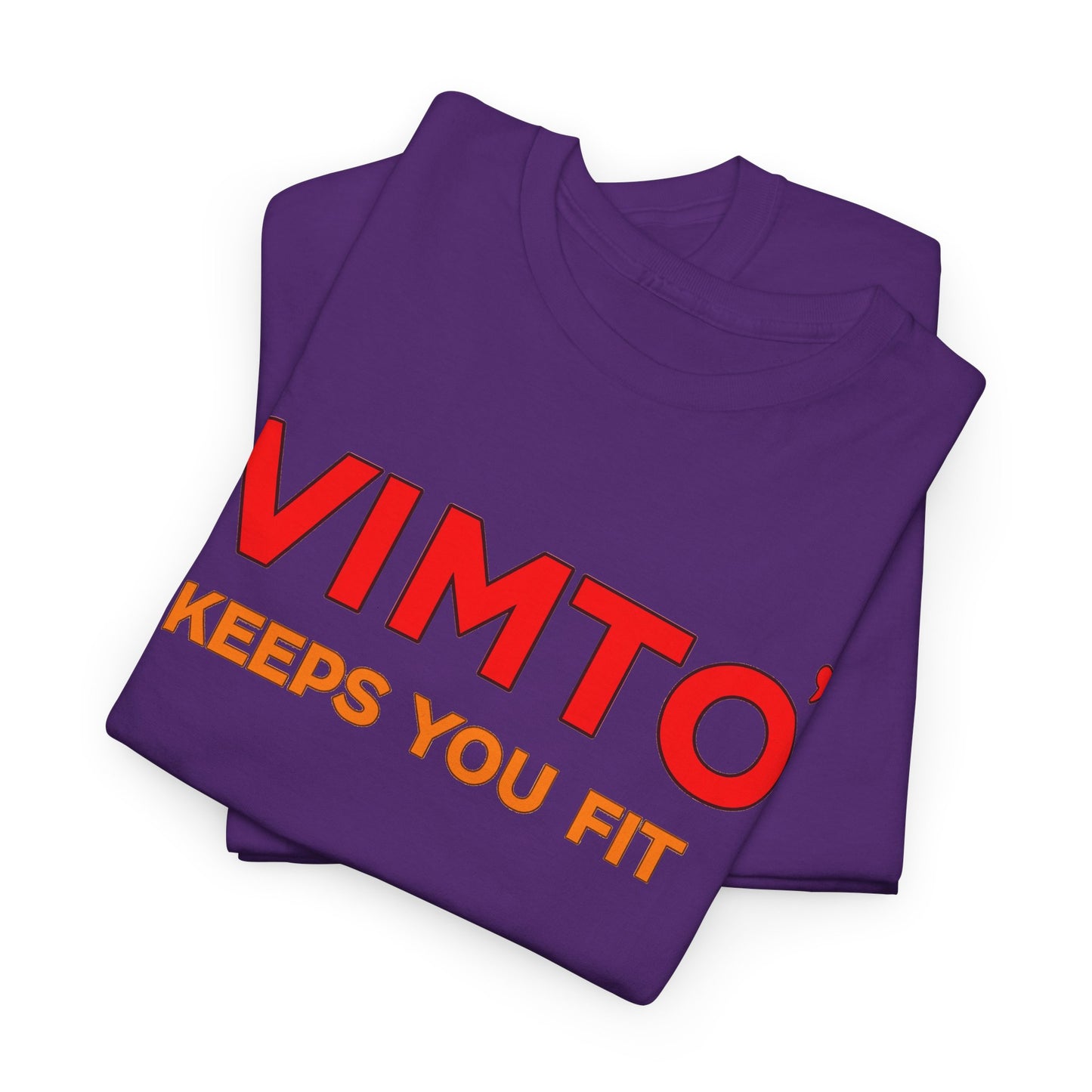 VIMTO "Keeps You Fit" Graphic Tee — Retro Beverage Logo T-Shirt