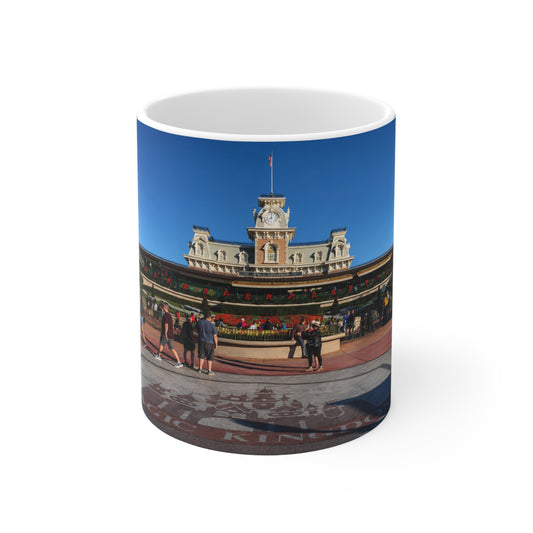 Magic Kingdom Theme Park Entrance Photo Mug — Scenic 11oz/15oz Ceramic Coffee Cup