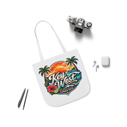 Key West Sunset Canvas Tote