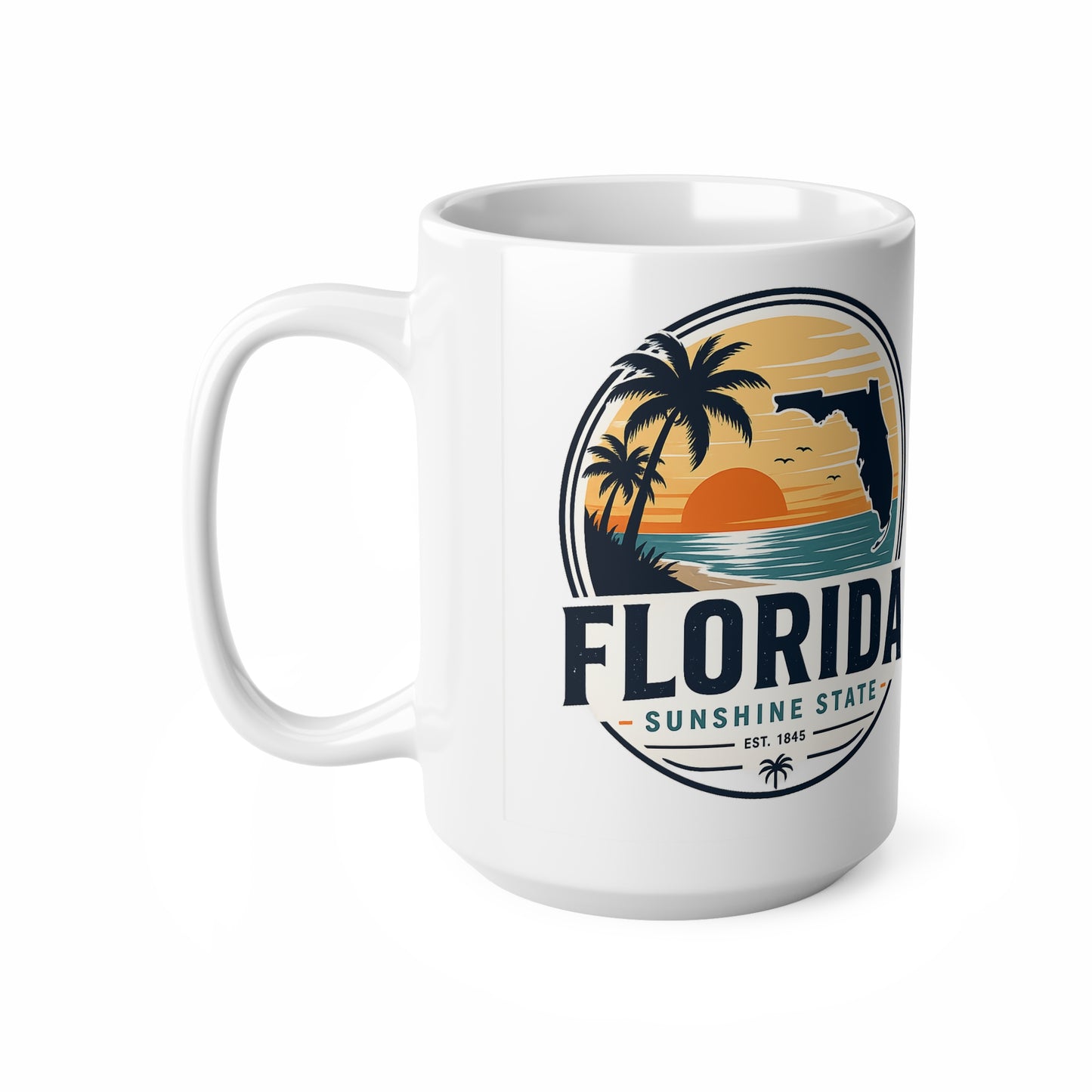 Florida Sunshine State Sunset Mug — Ceramic Coffee Cup (11oz & 15oz)