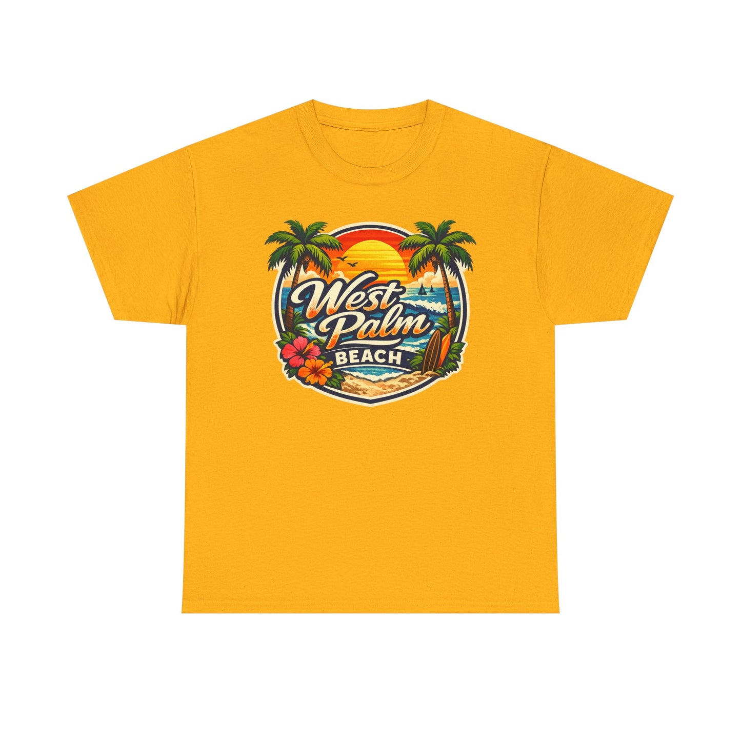 West Palm Beach Retro Sunset T-Shirt