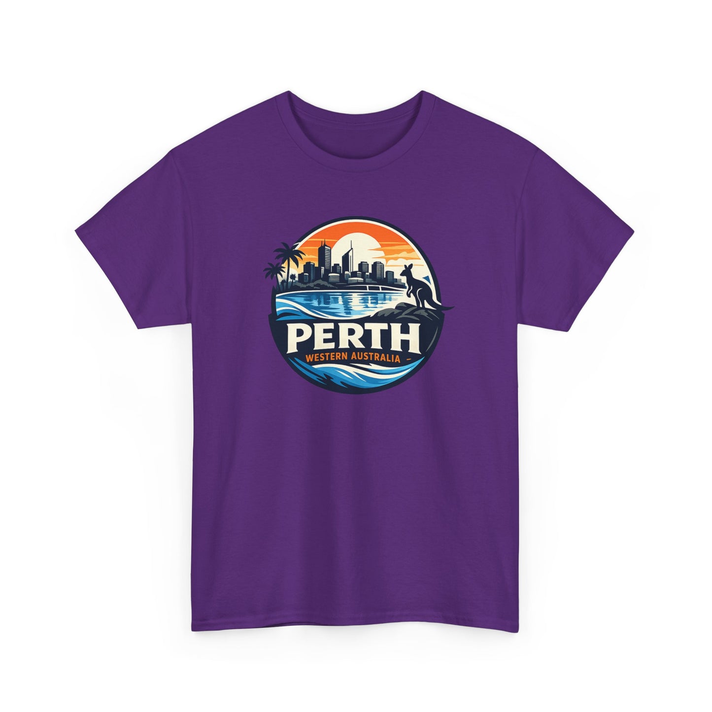 Perth Sunset Graphic Tee — Western Australia Beach Skyline T-Shirt
