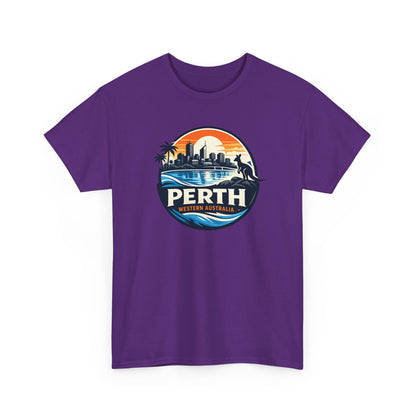 Perth Sunset Graphic Tee — Western Australia Beach Skyline T-Shirt