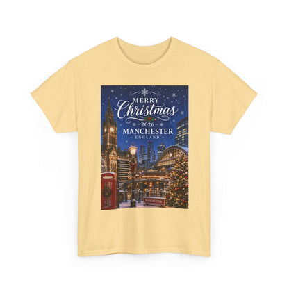 Manchester Christmas Tee — Merry Christmas 2026 Holiday T‑Shirt
