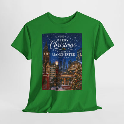 Manchester Christmas Tee — Merry Christmas 2026 Holiday T‑Shirt