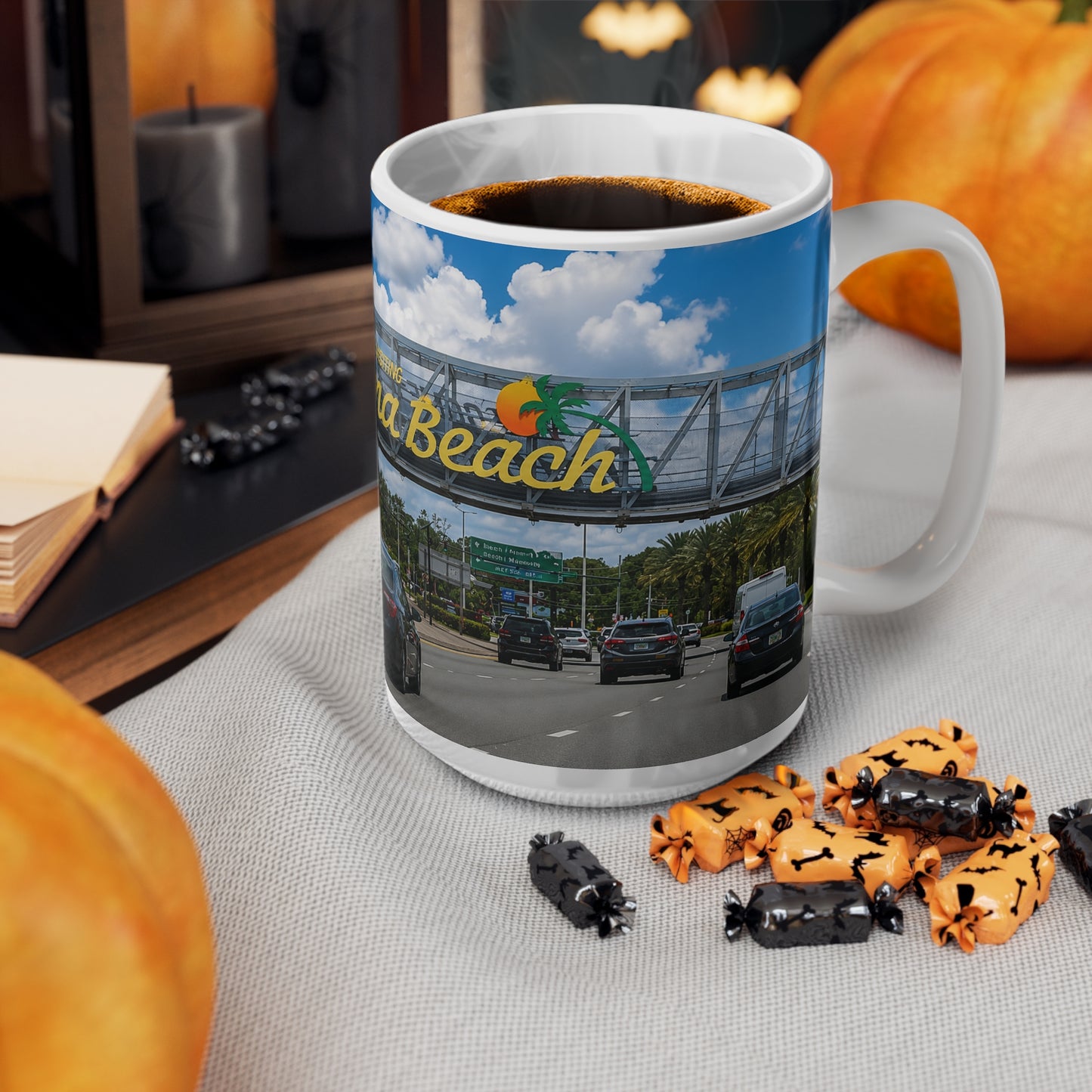 Daytona Beach Scenic Photo Mug — Ceramic Coffee Cup (11oz & 15oz)