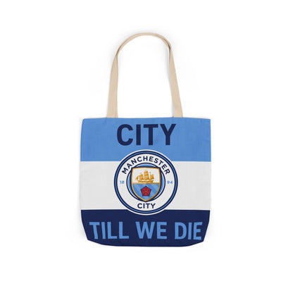 City Till We Die Unofficial Canvas Tote Bag — Manchester Football Fan Bag