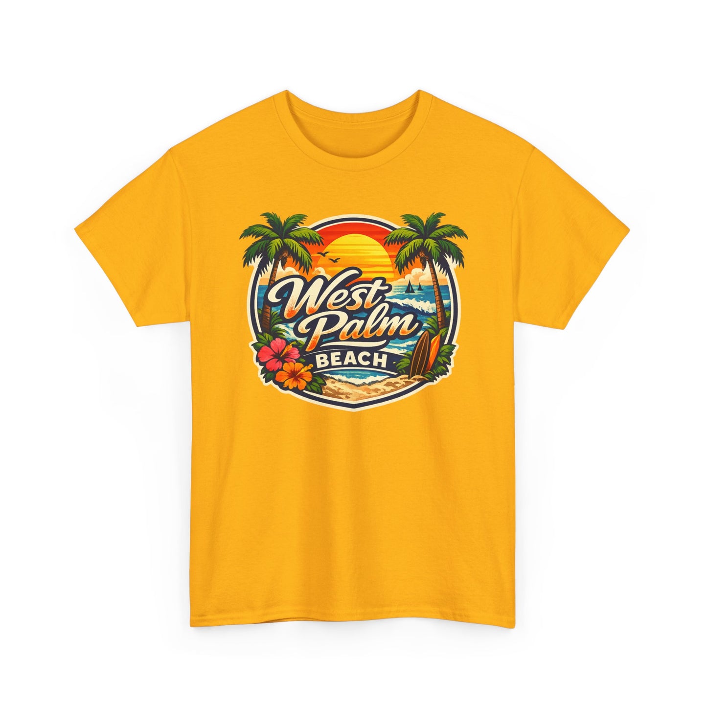 West Palm Beach Retro Sunset T-Shirt
