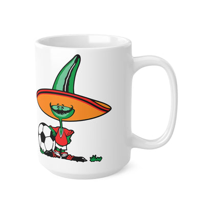 Mexico 86 Soccer Sombrero Mug — Funny Mexican Soccer Coffee Cup (11oz & 15oz)
