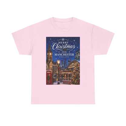 Manchester Christmas Tee — Merry Christmas 2026 Holiday T‑Shirt
