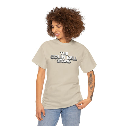T-Shirt — “The Colin Bell Stand” Retro Chrome Text Tee