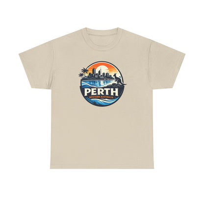 Perth Sunset Graphic Tee — Western Australia Beach Skyline T-Shirt