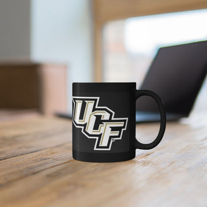 UCF Knights Black Ceramic Mug — College Logo Coffee Cup (11oz & 15oz)
