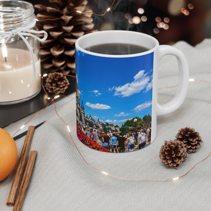 Disneyland Paris Fairytale Castle Photo Coffee Mug — Scenic Theme Park Castle 11oz/15oz