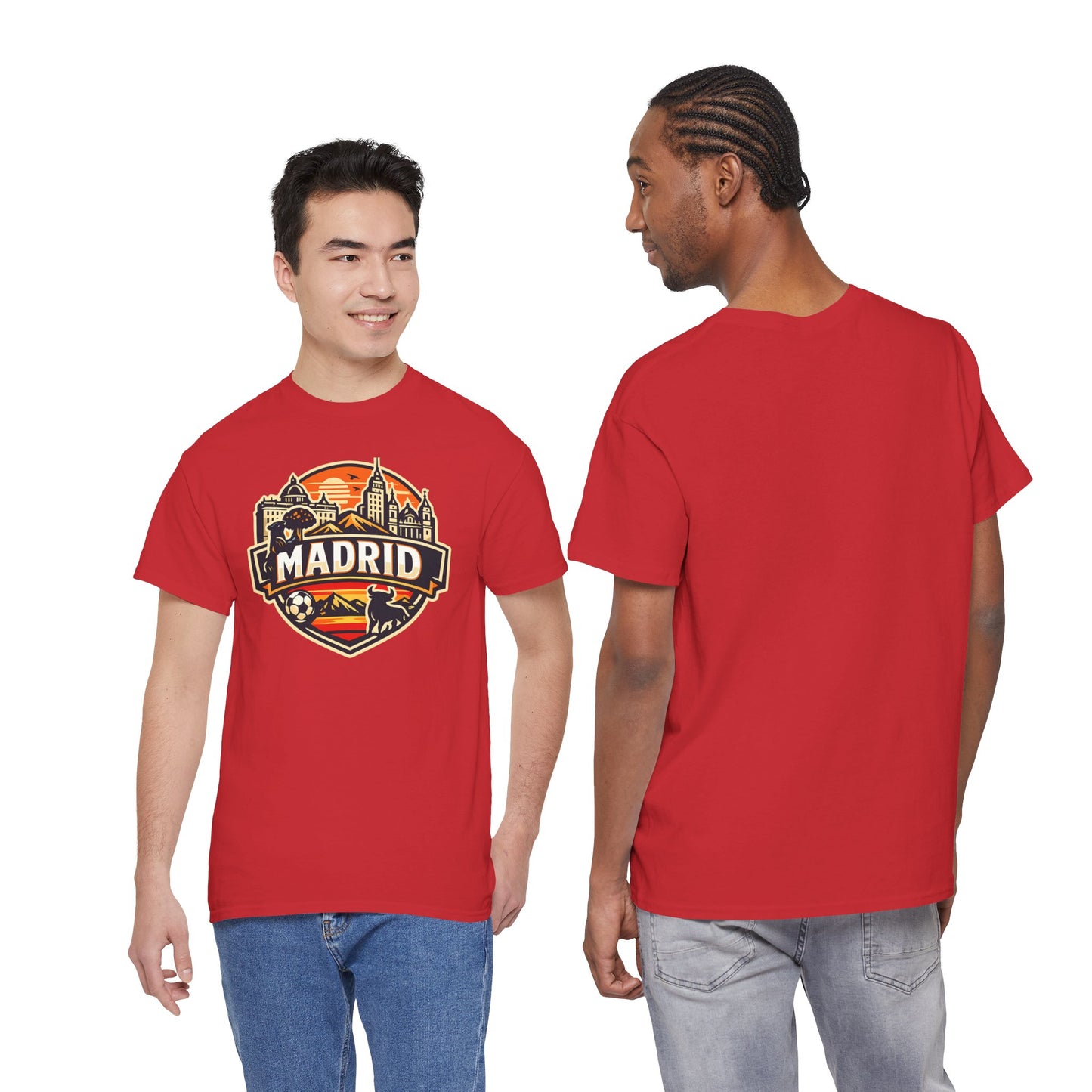 Madrid Skyline Soccer Crest T-Shirt