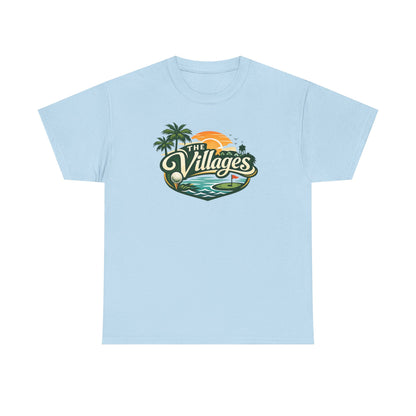 The Villages of Florida Sunset Logo Tee - Florida Palm Beach Retro T-Shirt
