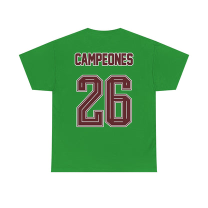 Spain World Champions 'Campeones 26' Cotton T‑Shirt