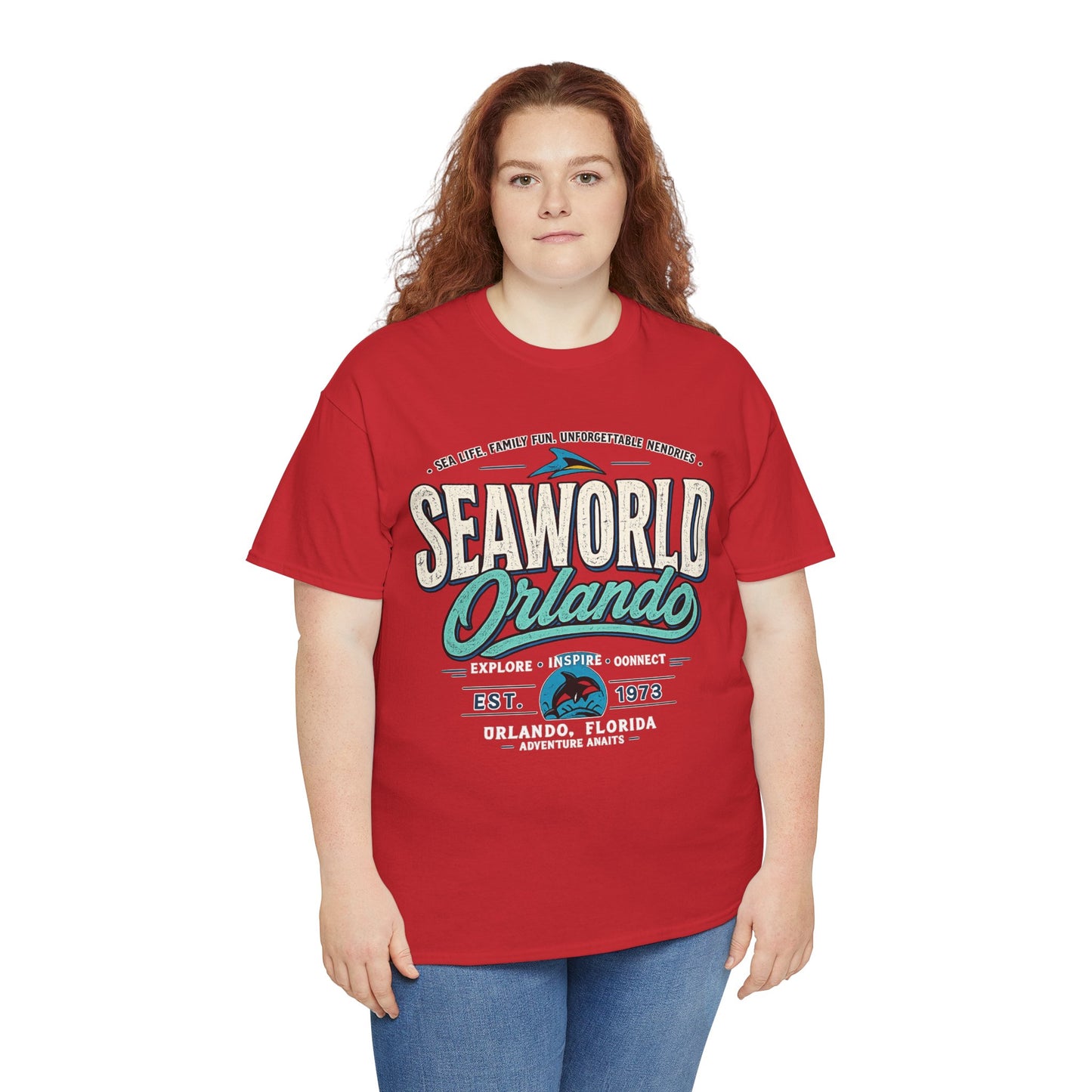 SeaWorld Orlando Graphic Tee — Retro Explore Inspire Connect Vacation Shirt