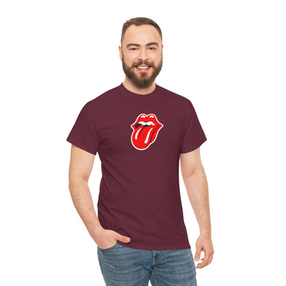 Rock Retro Red Tongue and Lips Graphic Tee