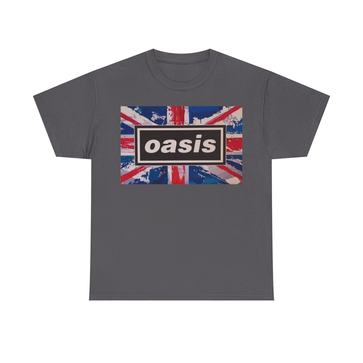 Oasis Union Jack Tee – Vintage British Band Logo T-Shirt