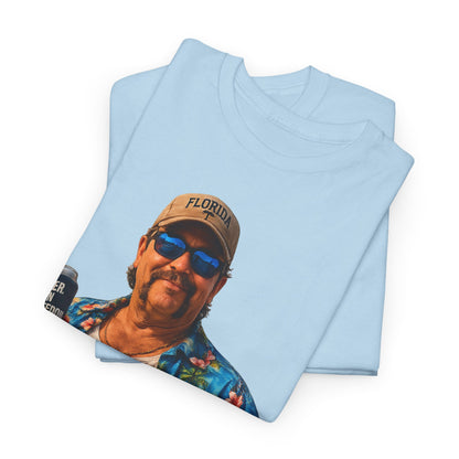 Florida Man Graphic Tee — Funny Vacation Shirt with Hawaiian Shirt Design