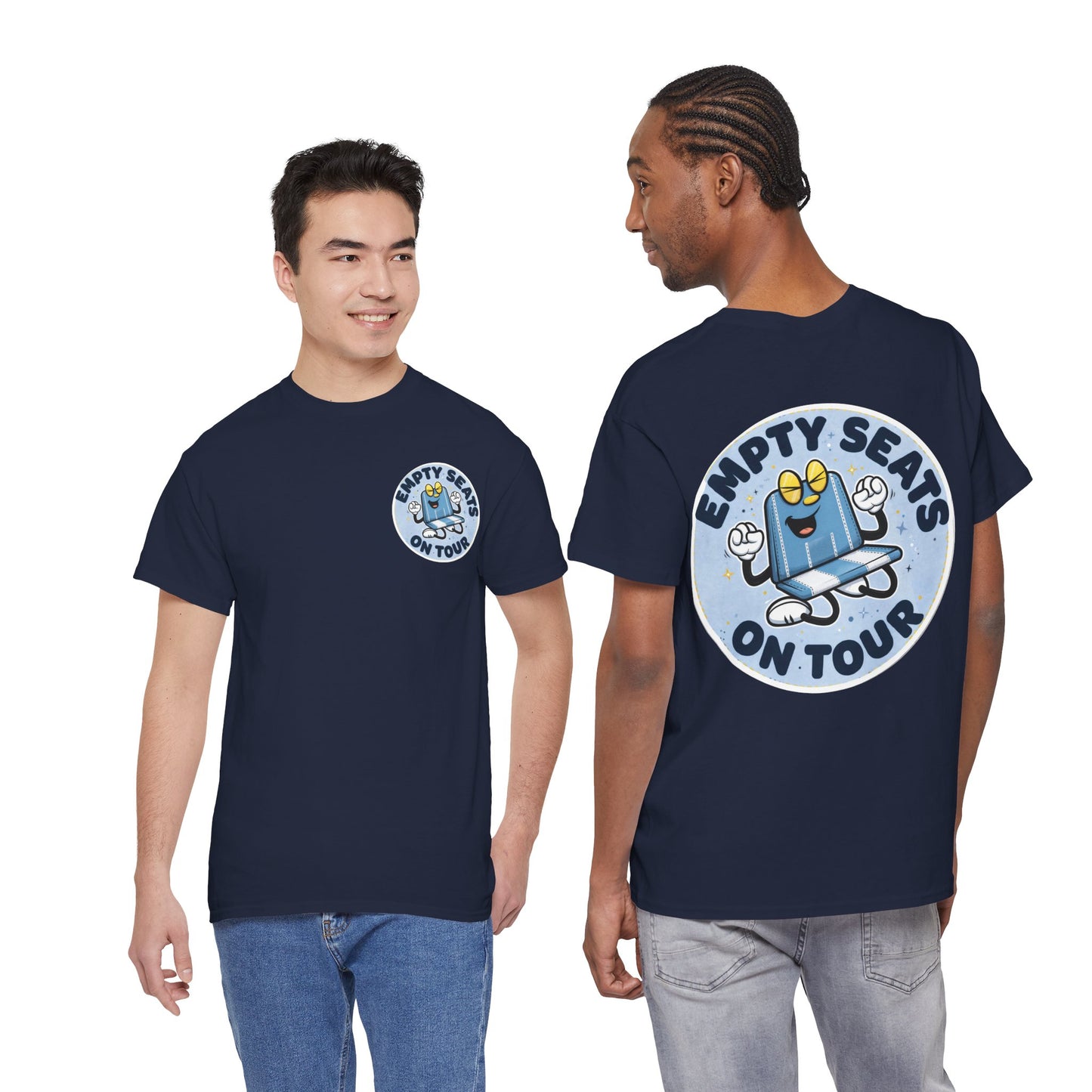 Manchester City T-Shirt — 'Empty Blue Seats On Tour' Retro Skate Graphic Tee