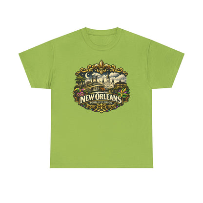 New Orleans Vintage Badge Tee — Crescent City Souvenir T-Shirt