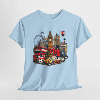 London Landmarks T‑Shirt — British Icons Collage Tee