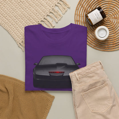 KITT-Inspired Retro Sports Car Tee — Front View Knight Rider Car Graphic Shirt