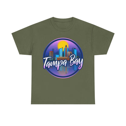 Tampa Bay Skyline T-Shirt — Retro Sunset Cityscape Tee