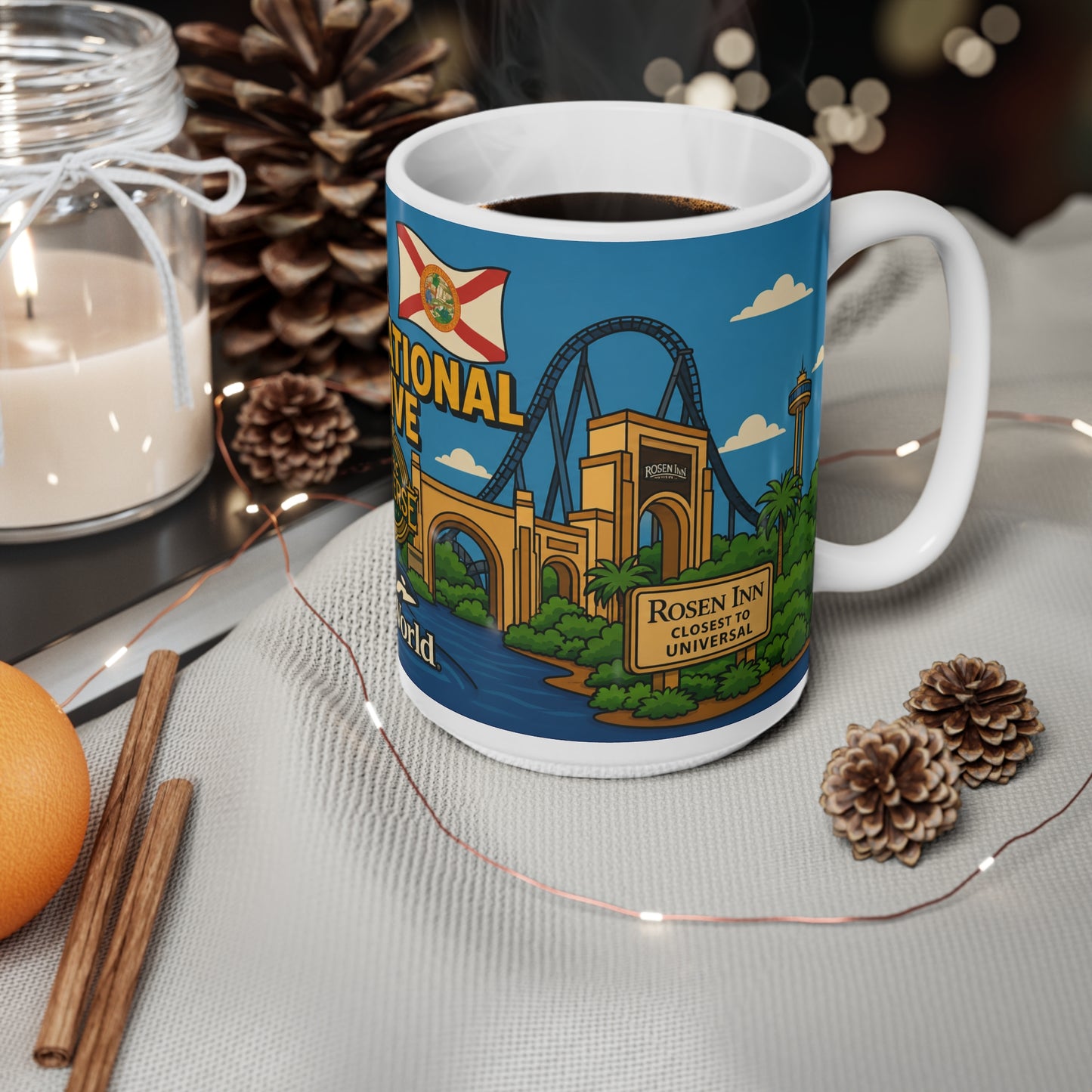SeaWorld International Drive Orlando Coffee Mug — 11oz/15oz Ceramic Souvenir