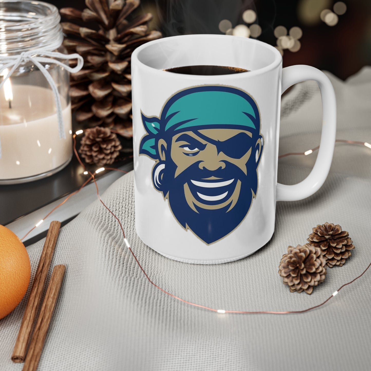Orlando Pirates Logo Coffee Mug - 11oz & 15oz Ceramic Mug with Bold Buccaneer Design