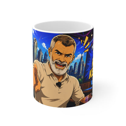 There's pundits then there's Roy Keane Motivational Coach Cartoon Coffee Mug — 11oz/15oz