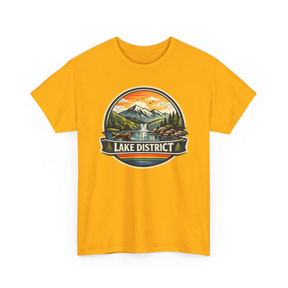 Lake District Graphic Tee — Scenic Mountain & Lake Camping Shirt
