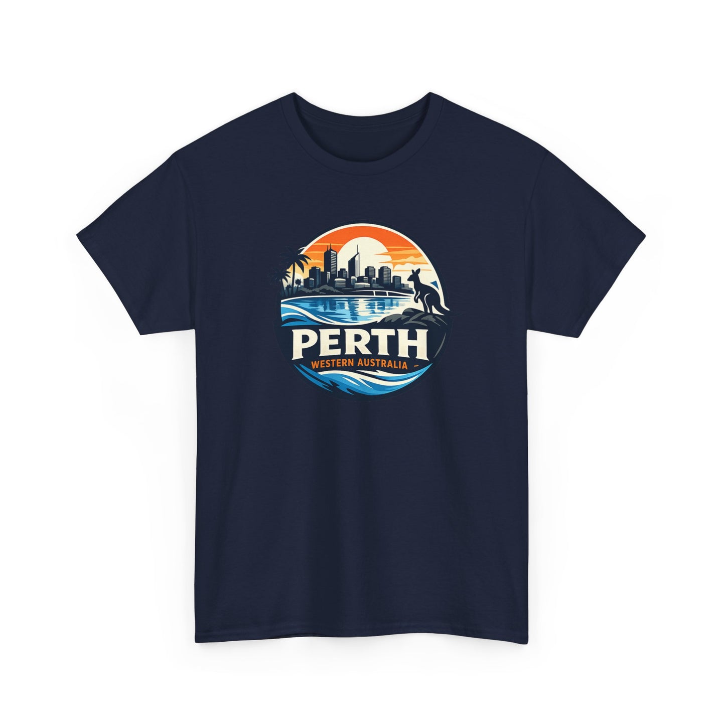 Perth Sunset Graphic Tee — Western Australia Beach Skyline T-Shirt