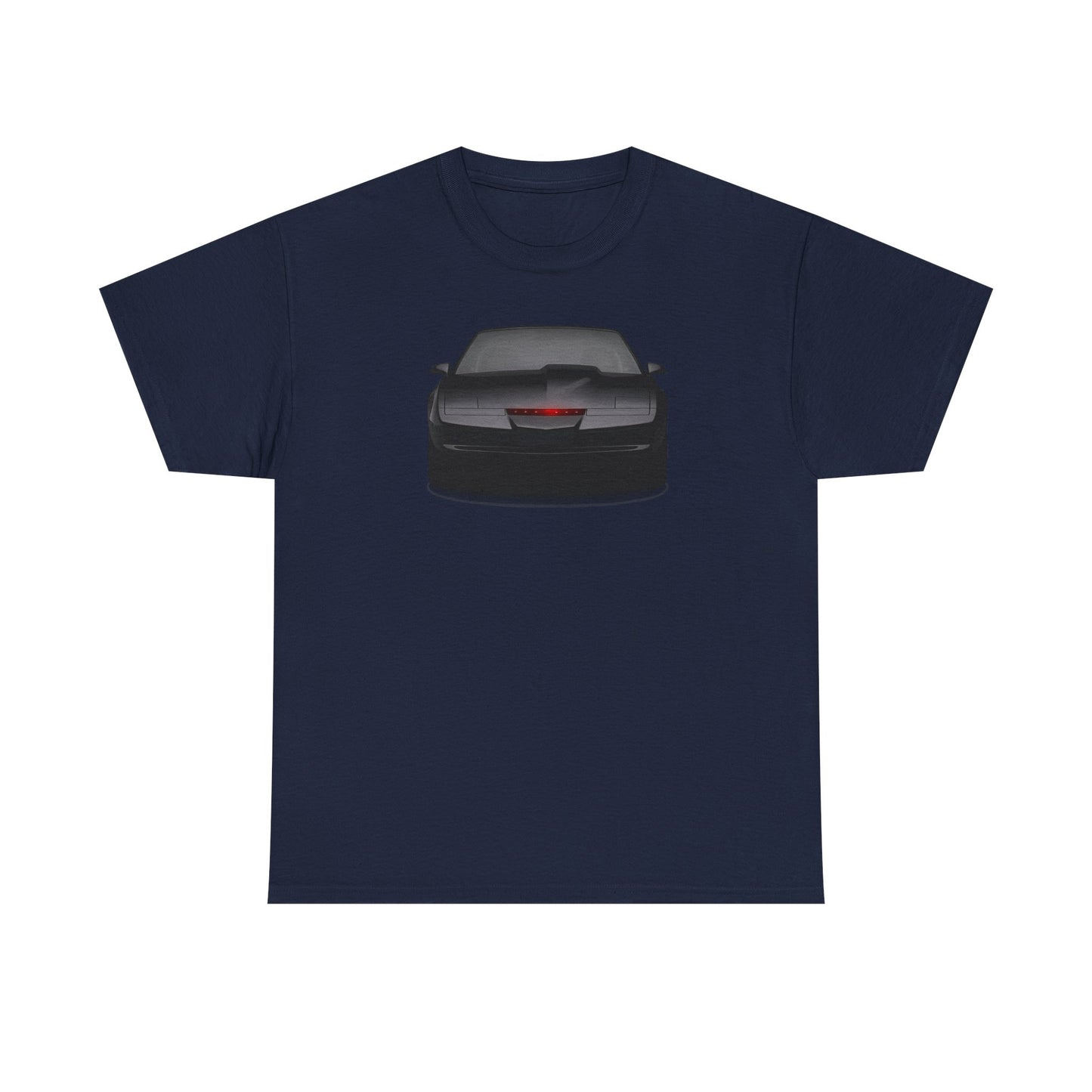 KITT-Inspired Retro Sports Car Tee — Front View Knight Rider Car Graphic Shirt